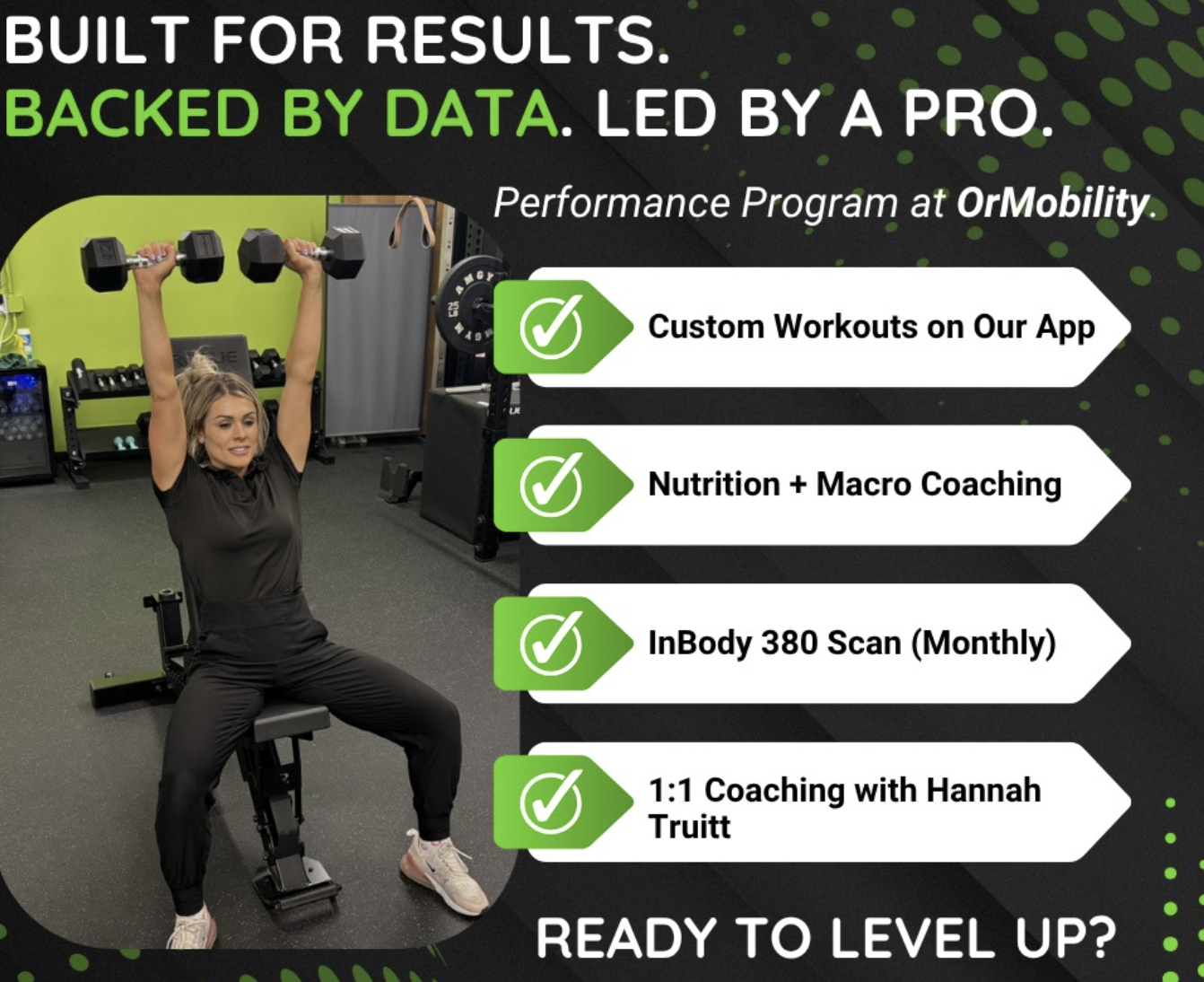Fitness Coaching with OrMobilities Performance Plan